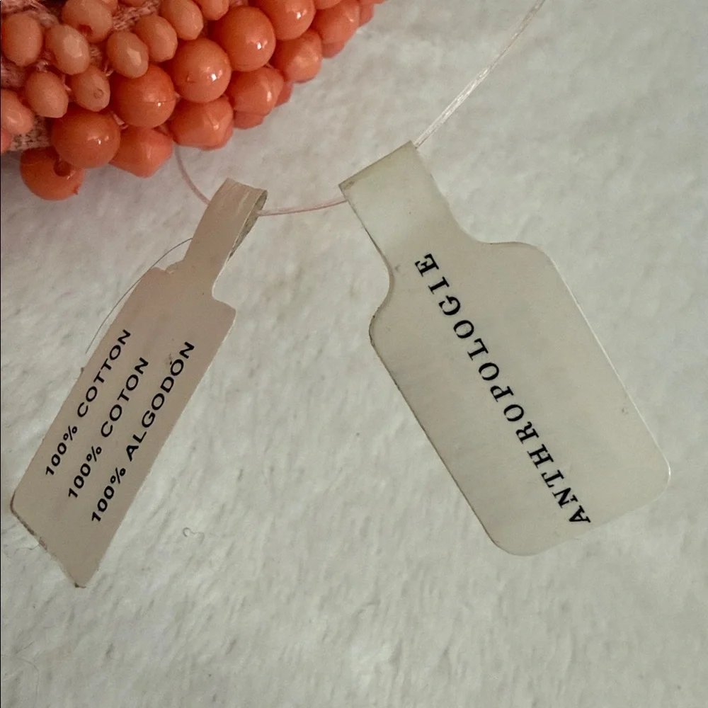 {NWT} Anthropologie | Beaded Puffy Headband Orange (Coral) - Picture 10 of 12
